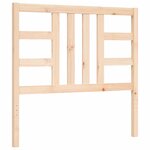 vidaXL Cadre de lit sans matelas 90x200 cm bois de pin massif