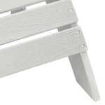 vidaXL Ensemble de jardin 3 pièces en blanc en HDPE