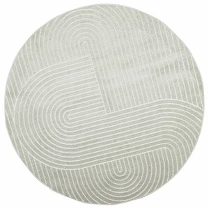 vidaXL Tapis d'intérieur et d'extérieur PALMERAS Vert Ø 160 CM