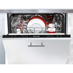 Lave-vaisselle encastrable brandt - 13 couverts - l60cm - 44 db - noir