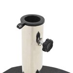 vidaXL Socle de parasol Granite 28 5 kg Rond Noir