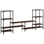 vidaXL Meuble TV chêne marron 206 5x28 5x95 cm bois d'ingénierie