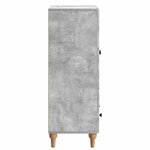 vidaXL Buffet Gris béton 66 x 34 5 x 95 cm Bois d'ingénierie