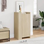 vidaXL Armoire à chaussures chêne sonoma 52x37 5x100 cm