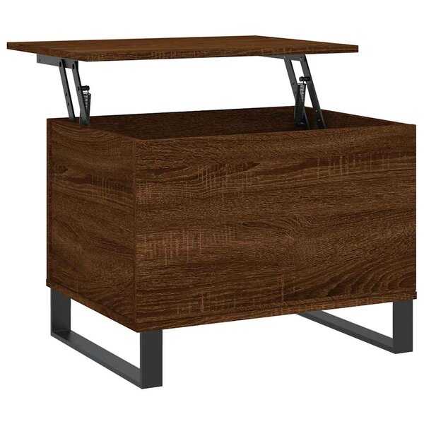 vidaXL Table basse Chêne marron 60x44 5x45 cm Bois d'ingénierie