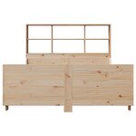 vidaXL Lit bibliothèque sans matelas 140x190 cm bois massif