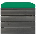 vidaXL Salon palette de jardin 9 Pièces avec coussins Bois de pin massif