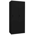 vidaXL Garde-robe Noir 80x50x180 cm Acier