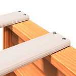 vidaXL Lit bibliothèque sans matelas cire marron 140x200 cm pin massif