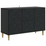 vidaXL Buffet Noir 89 x 34 5 x 60 cm Bois d'ingénierie