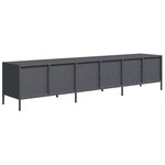 vidaXL Meuble TV anthracite 202x39x43 5 cm acier laminé à froid