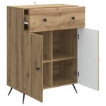 vidaXL Buffet Chêne artisanal 66 x 34 5 x 90 cm Bois d'ingénierie