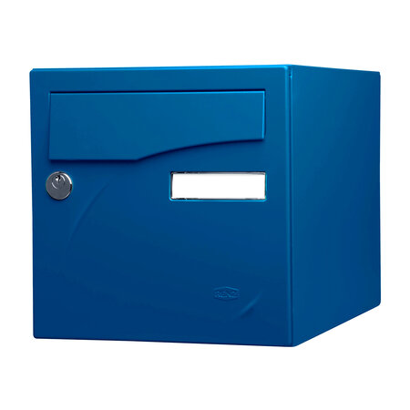 Boîte aux lettres Préface 2 portes bleu gentiane brillant 5010b - La Poste