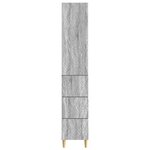 vidaXL Ensemble de Meubles 2 Pièces Sonoma gris 33 x 34 5 x 90 cm