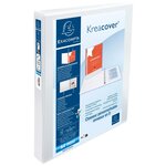 Classeur Pp Personnalisable Kreacover - 4 Anneaux En D 30mm - A4 Maxi - Blanc - X 10 - Exacompta