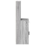 vidaXL Haut Armoire Sonoma gris 40 x 40 5 x 135 cm Bois d'ingénierie