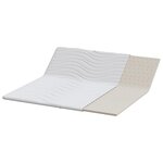 vidaXL Coussins de Matelas Blanc 200 x 200 cm Polyester sans colle