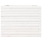 vidaXL Jardinière blanc 90x60x45 5 cm bois de pin massif