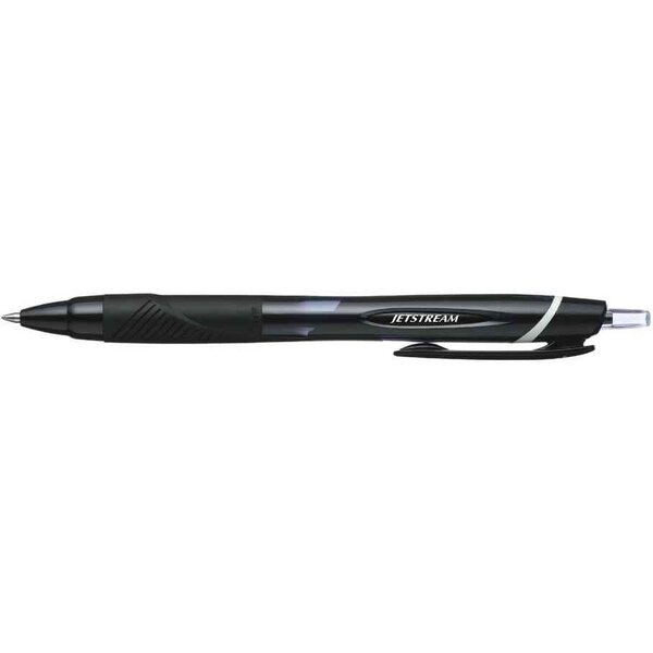 Stylo roller gel rétractable jetstream mix sxn150c/10 pointe moyenne noir x 12 uni-ball
