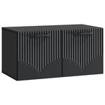 vidaXL Meuble TV mural Noir 59 5 x 31 x 30 cm Bois d'ingénierie