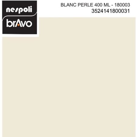 Aérosol peinture professionnelle blanc perle 400 ml  nespoli