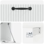 vidaXL Meuble TV mural Blanc 78 5 x 31 x 30 cm Bois d'ingénierie