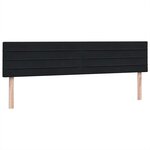 vidaXL Sommier à lattes de lit avec matelas noir 180x220 cm velours