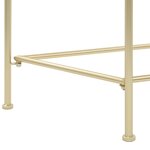vidaXL Table d'appoint Style vintage Métal 87 x 34 x 73 cm Doré