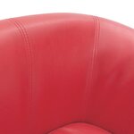 vidaXL Fauteuil rouge similicuir