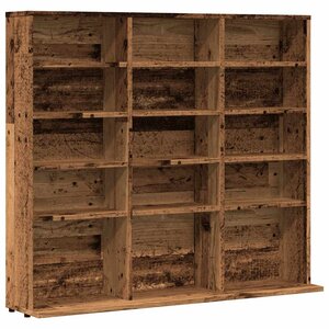 vidaXL Armoire à CD vieux bois 100x23x89 5 cm bois d'ingénierie