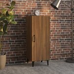 vidaXL Buffet Chêne marron 34 5x34x90 cm Bois d'ingénierie