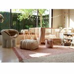 Tapis coton lavable Woods Symphony nude - 140 x 200 cm