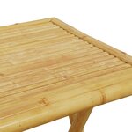 vidaXL Ensemble de bistro pliante 3 Pièces et coussins gris foncé bambou