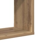 vidaXL Étagère Murale avec étagère chêne artisanal 100 x 20 x 53 cm