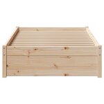 vidaXL Cadre de lit sans matelas 90x190 cm bois de pin massif