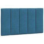 vidaXL Cadre de lit sans matelas Hanko bleu 90x200 cm velours