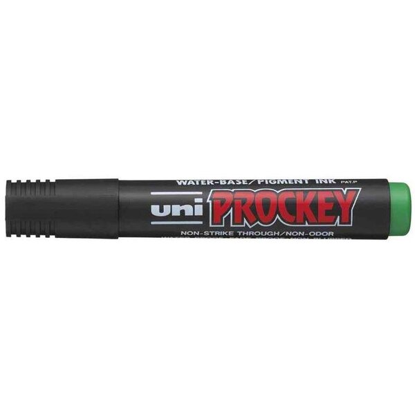 Marqueur PROCKEY PM126 Pointe biseautée large 5 7mm Vert x 12 UNI-BALL