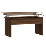 vidaXL Table basse Chêne marron 102x50 5x52 5 cm Bois d'ingénierie