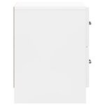 vidaXL Cabinet de chevet 2 Pièces Blanc brillant 43 x 34 5 x 44 5 cm