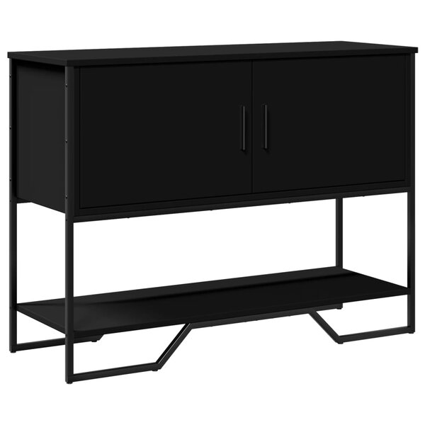 vidaXL Table console noir 100x35x74 5 cm bois d'ingénierie