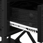 vidaXL Cabinet de chevet avec tiroir 2 Pièces Chêne noir 40 x 42 x 55 cm