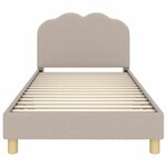 vidaXL Cadre de lit pour enfants avec tête de lit Gris clair