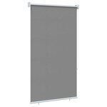 vidaXL Store roulant extérieur protection UV Gris clair Polyester