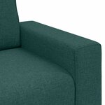 vidaXL Canapé avec coussin Vert foncé 100 x 77 x 82 cm tissu