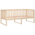 vidaXL Lit de jour sans matelas 90x190 cm bois de pin massif