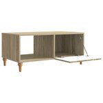 vidaXL Table basse Chêne Sonoma 90 x 50 x 40 cm Bois d'ingénierie