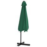 Vidaxl parasol d'extérieur avec mât en acier 300 cm vert