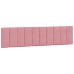 vidaXL Cadre de lit avec lumières LED rose 200x200 cm velours