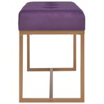 vidaXL Banc 80 cm Violet Velours