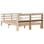 vidaXL Cadre de lit avec tête de lit sans matelas 140x200 cm